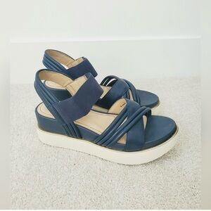 Elegant Blue Sandals by Browns – Size 9